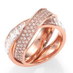 Size 6.5 MK fashion jewelry ring set